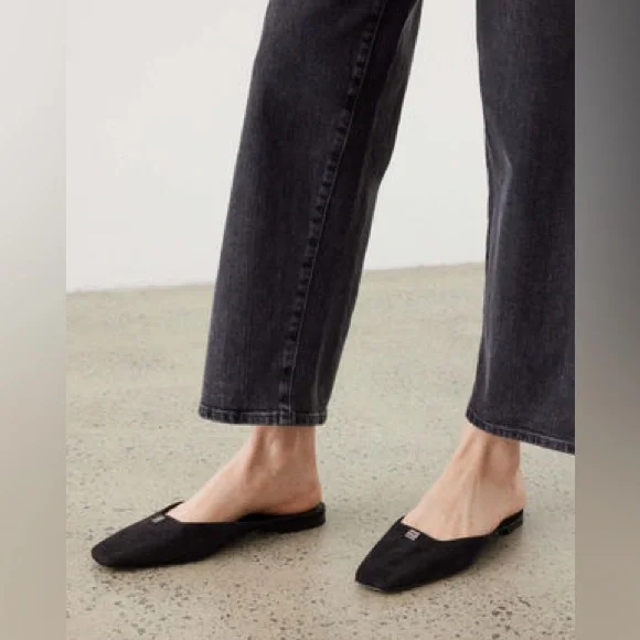 Toteme Black Suede Sandals - Picture 2 of 6